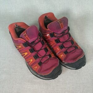 Salomon X-Ultra Gore-Tex Hiking Shoes Youth Size 13 Kids'‎ Girls Pink Red